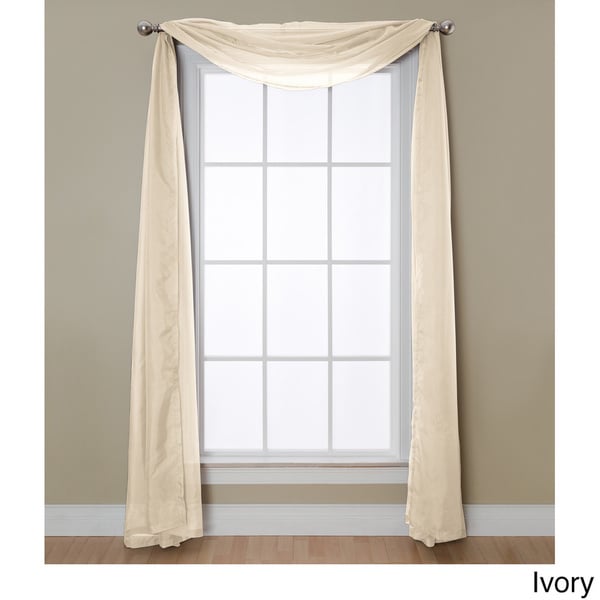 ivory curtain scarf