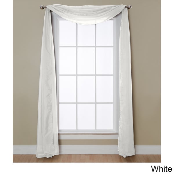 window scarf white