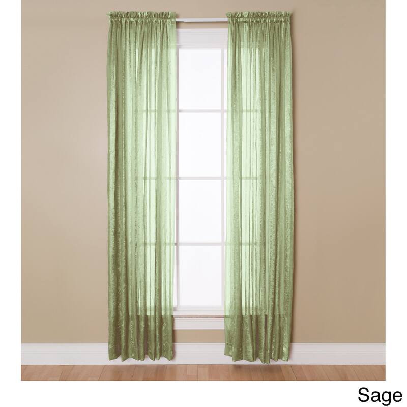 Miller Curtains Aria 84-Inch Rod Pocket Sheer Panel