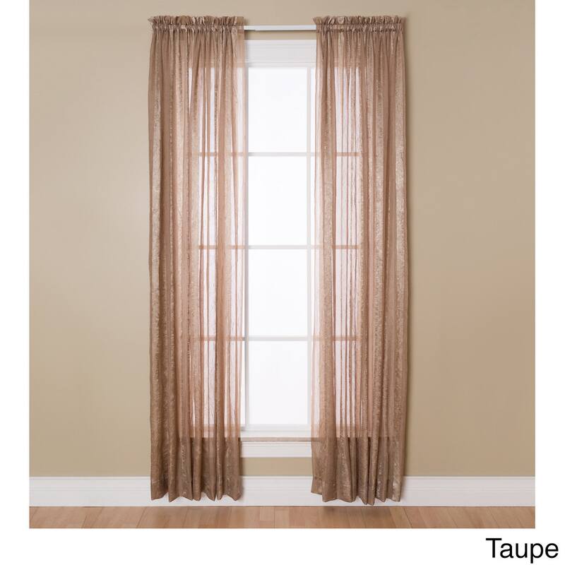 Miller Curtains Aria 84-Inch Rod Pocket Sheer Panel