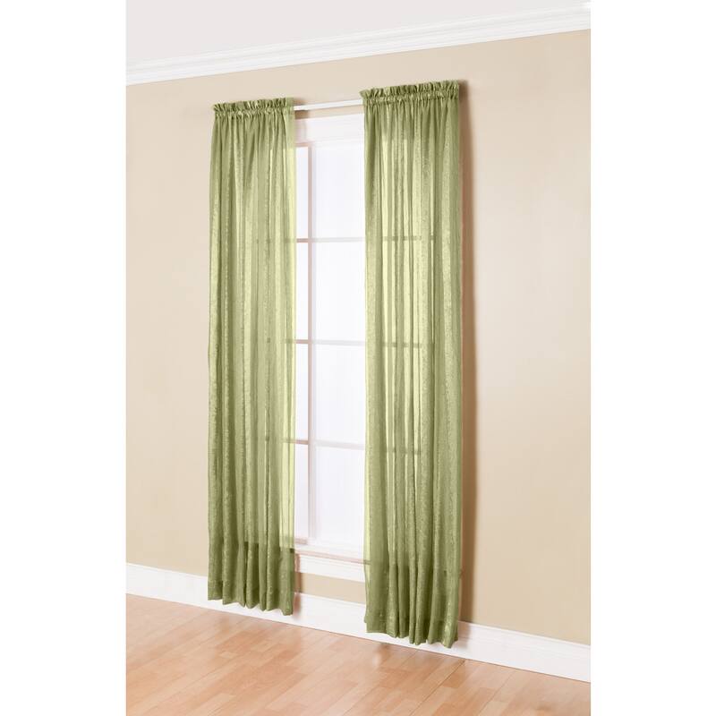Miller Curtains Aria 84-Inch Rod Pocket Sheer Panel