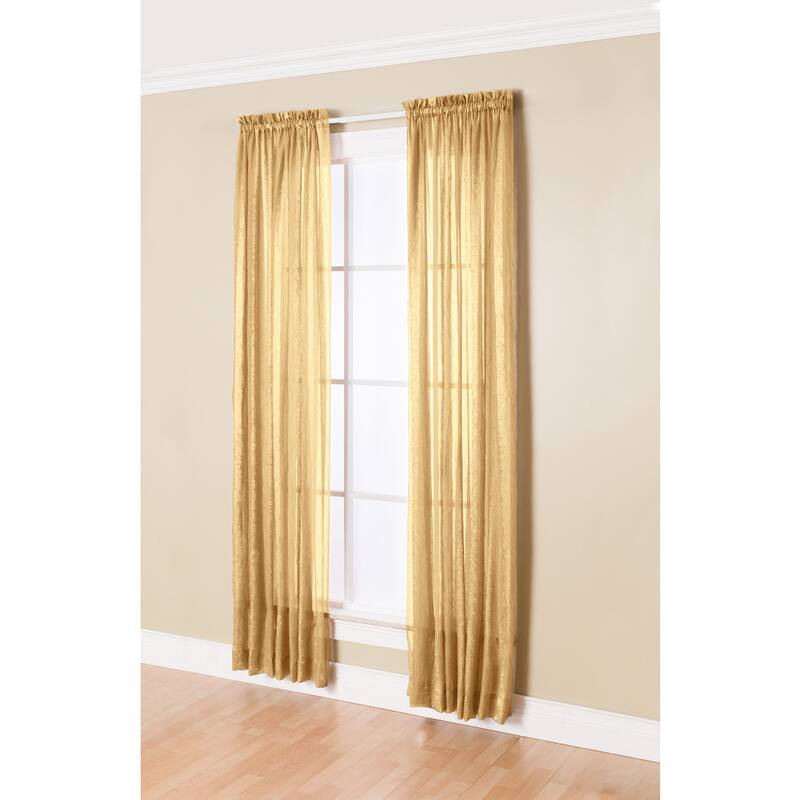 Miller Curtains Aria 84-Inch Rod Pocket Sheer Panel