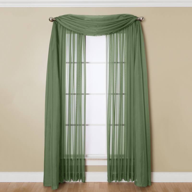 Miller Curtains Aria 84-Inch Rod Pocket Sheer Panel