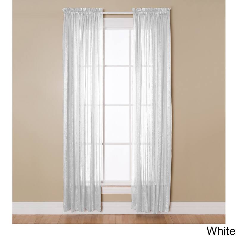 Miller Curtains Aria 84-Inch Rod Pocket Sheer Panel