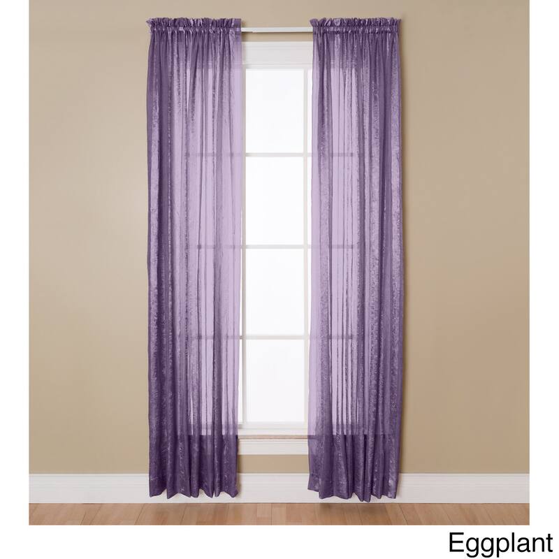 Miller Curtains Aria 84-Inch Rod Pocket Sheer Panel