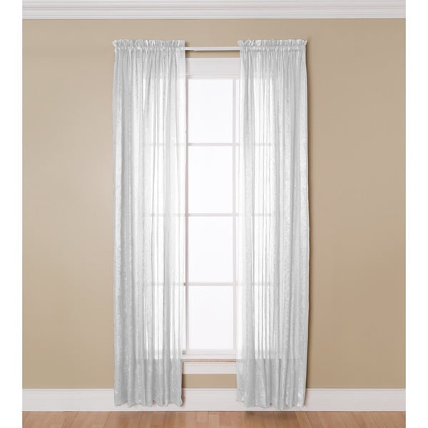 Miller Curtains Aria 84-Inch Rod Pocket Sheer Panel