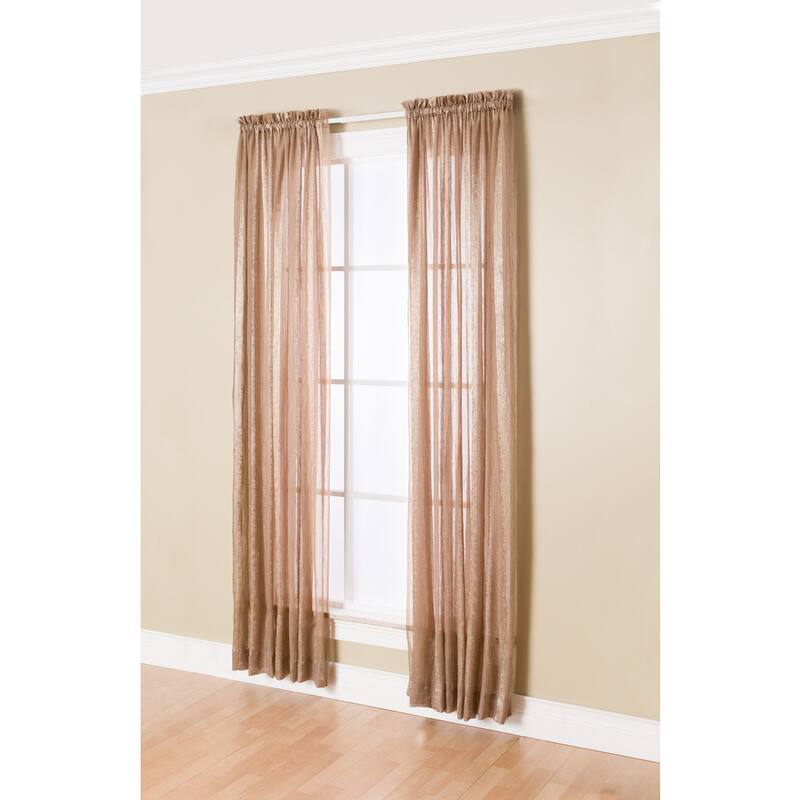 Miller Curtains Aria 84-Inch Rod Pocket Sheer Panel