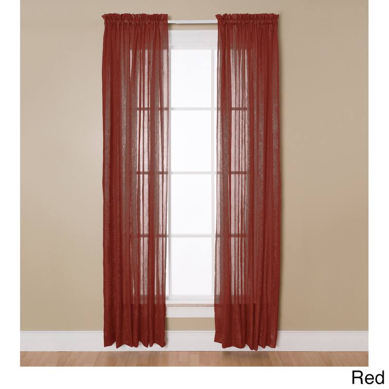 Miller Curtains Aria 84-Inch Rod Pocket Sheer Panel