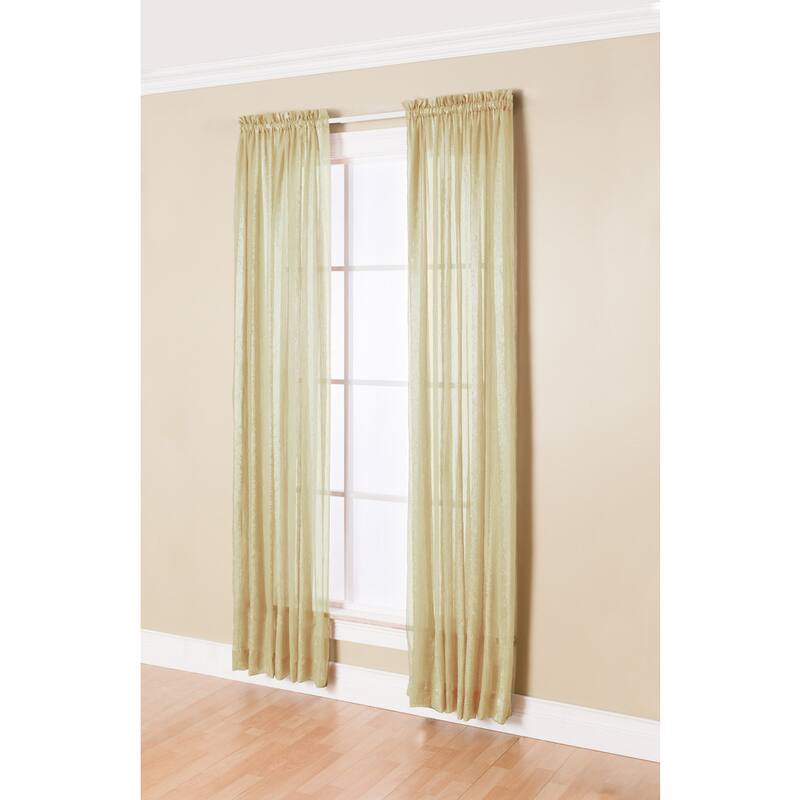 Miller Curtains Aria 84-Inch Rod Pocket Sheer Panel