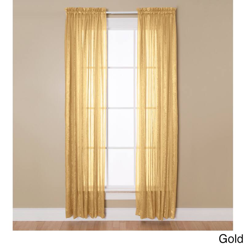 Miller Curtains Aria 84-Inch Rod Pocket Sheer Panel