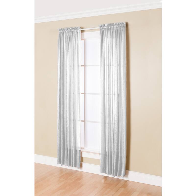 Miller Curtains Aria 84-Inch Rod Pocket Sheer Panel