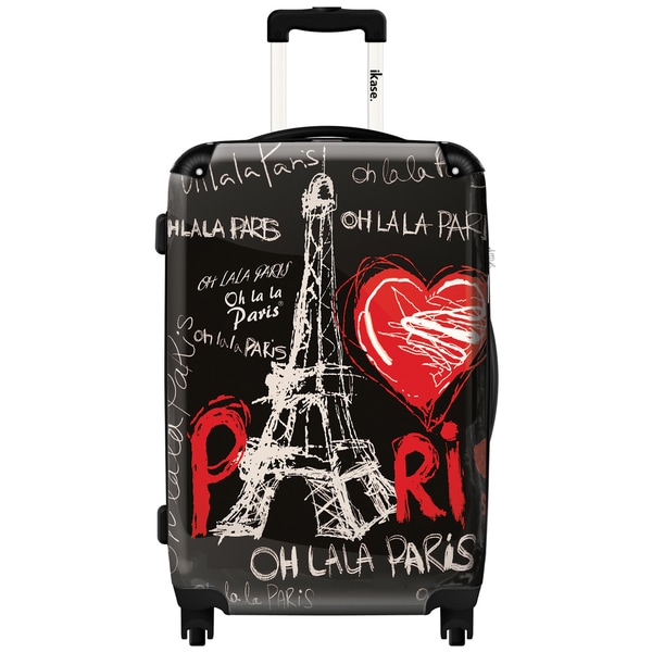 eiffel tower hard shell luggage