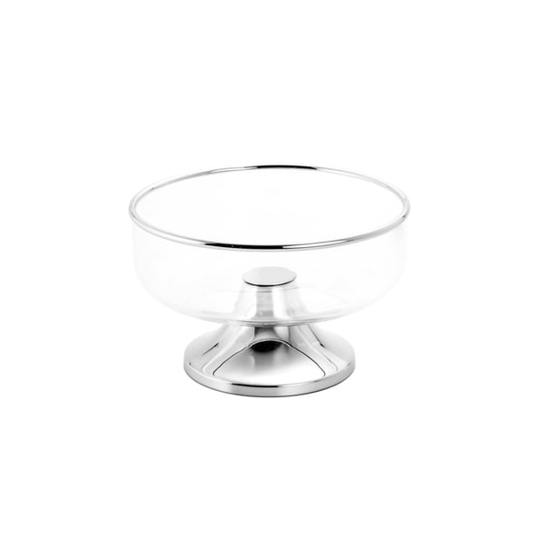 Metal Rim Fruit Bowl With Stand