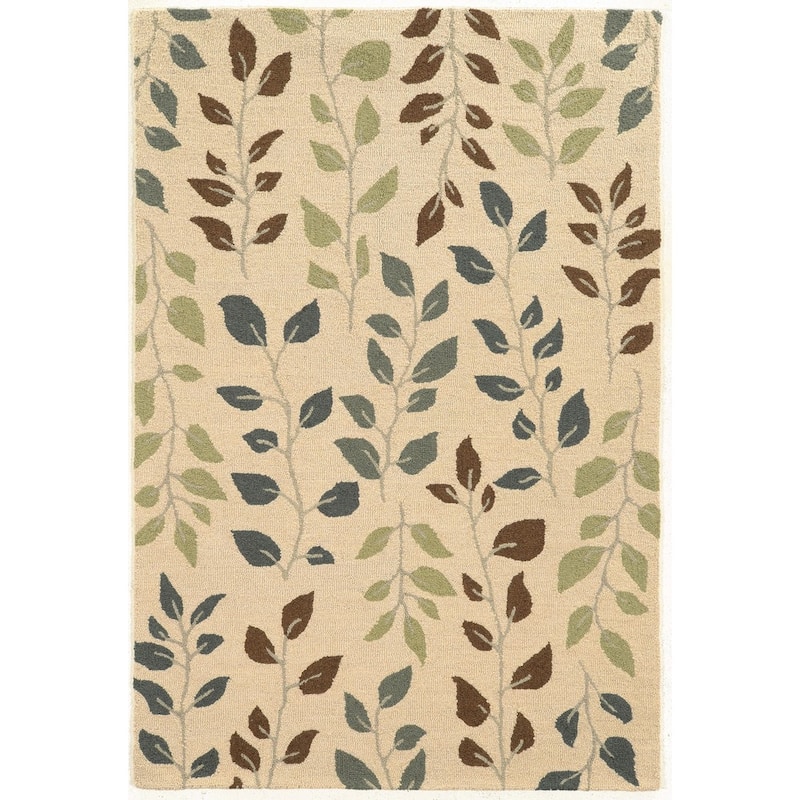 Style Haven Evangeline Vines and Leaves Handmade Wool Area Rug