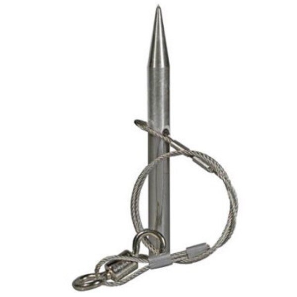 Danielson Stainless Steel 7.5-inch x 0.5-inch Replacement Halibut Harpoon Bullet Tip
