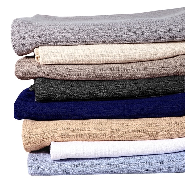 Affinity Home Collection Grant Woven Cotton Throw Blanket