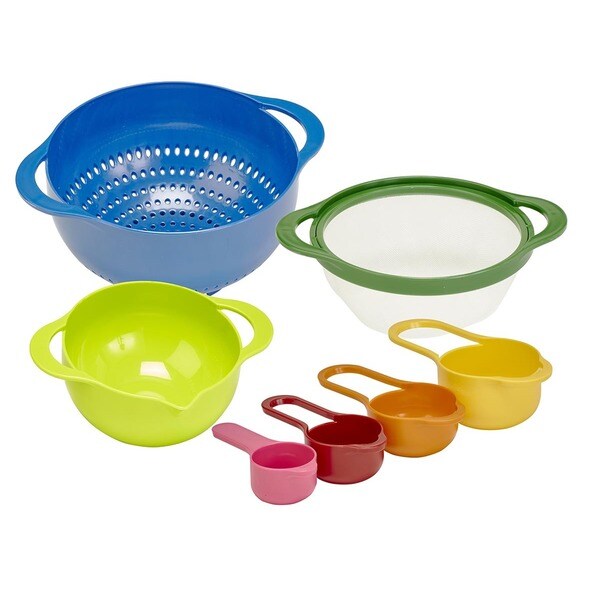 Shop Kitchen Details 7-piece Nested Mixing Bowls and Measuring Cups Set ...