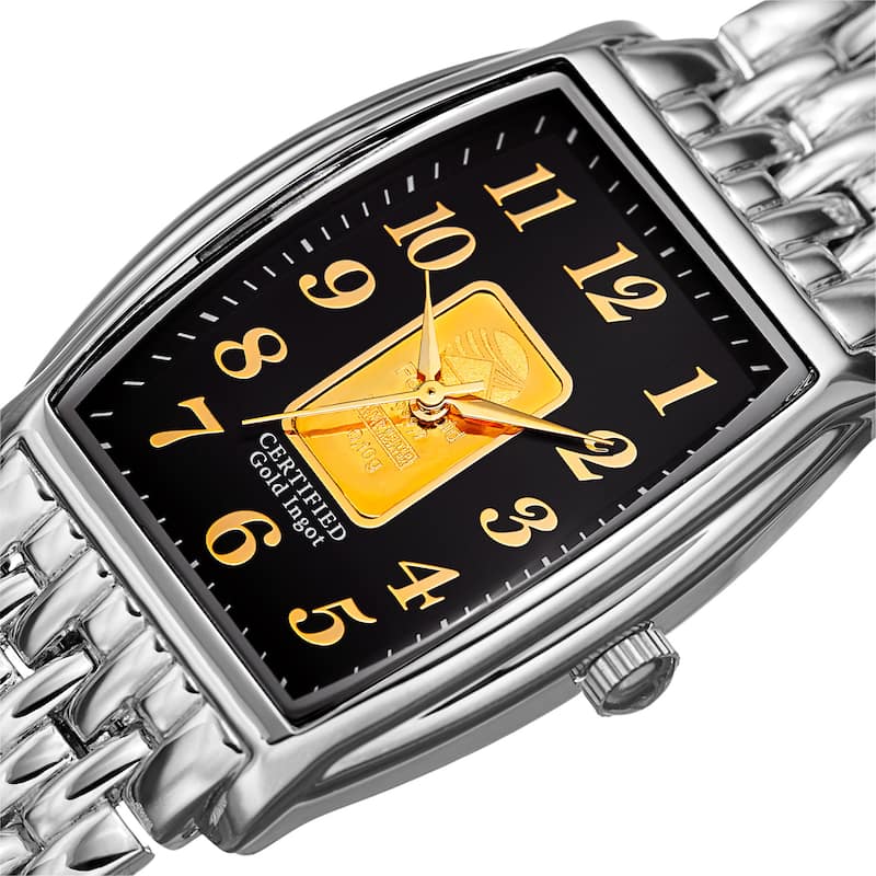 August Steiner Women's Quartz Gold Luxury Silver-Tone Bracelet Watch