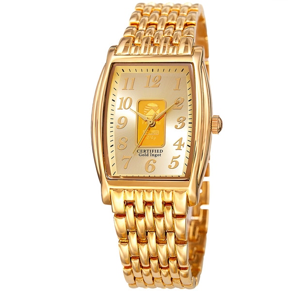 August Steiner Women's Quartz Gold Luxury Gold-Tone Bracelet Watch