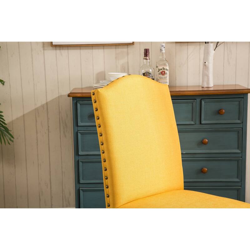 Roundhill Furniture Mod Urban Solid Wood Upholstered Parson Chairs (Set of 2)