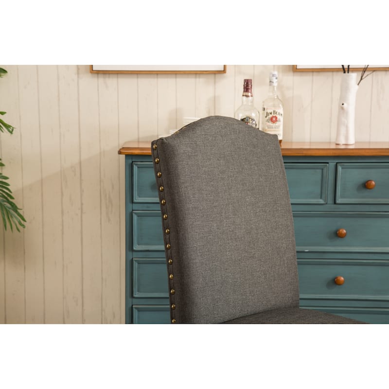 Roundhill Furniture Mod Urban Solid Wood Upholstered Parson Chairs (Set of 2)