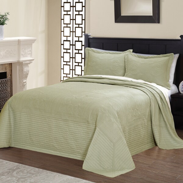 Shop Vibrant Solid Colored Cotton King Size Quilted French