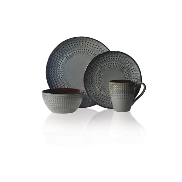 Gourmet Basics by Mikasa Riley 16-piece Stoneware Dinnerware Set