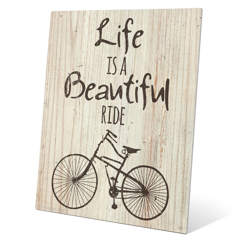 Shop Life Is A Beautiful Ride Wall Graphic On Metal Overstock 12254081