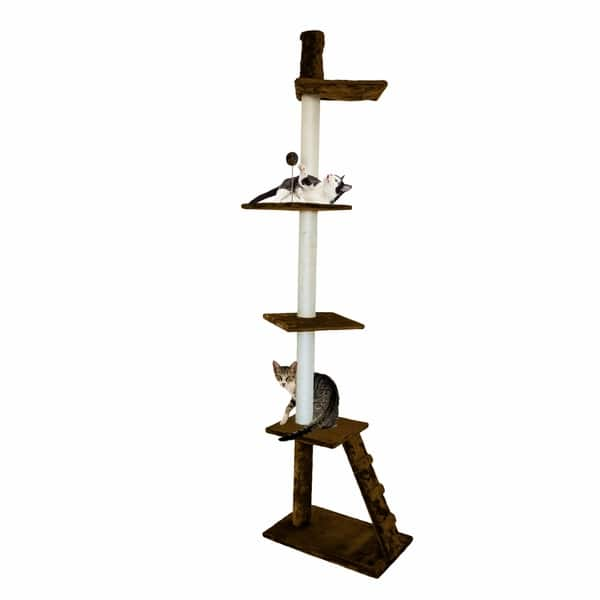 Shop Furhaven Tiger Tough Floor To Ceiling Cat Ladder