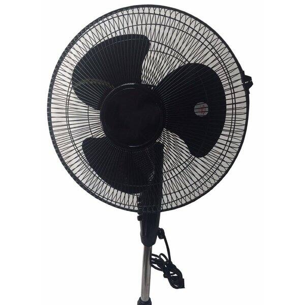 Shop Lavohome Quiet Black 16 Inch 3 Speed Oscillating Adjustable