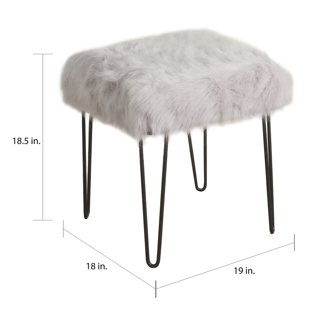 faux fur stool target