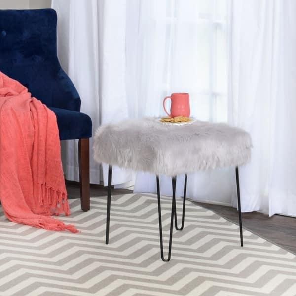 https://ak1.ostkcdn.com/images/products/12263319/HomePop-Faux-Fur-Gray-Square-Stool-Metal-Hairpin-Legs-e4c84ae9-963b-4b3e-9215-83b6876530e0_600.jpg?impolicy=medium