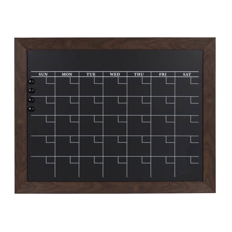 DesignOvation Beatrice Framed Magnetic Chalkboard Monthly Calendar