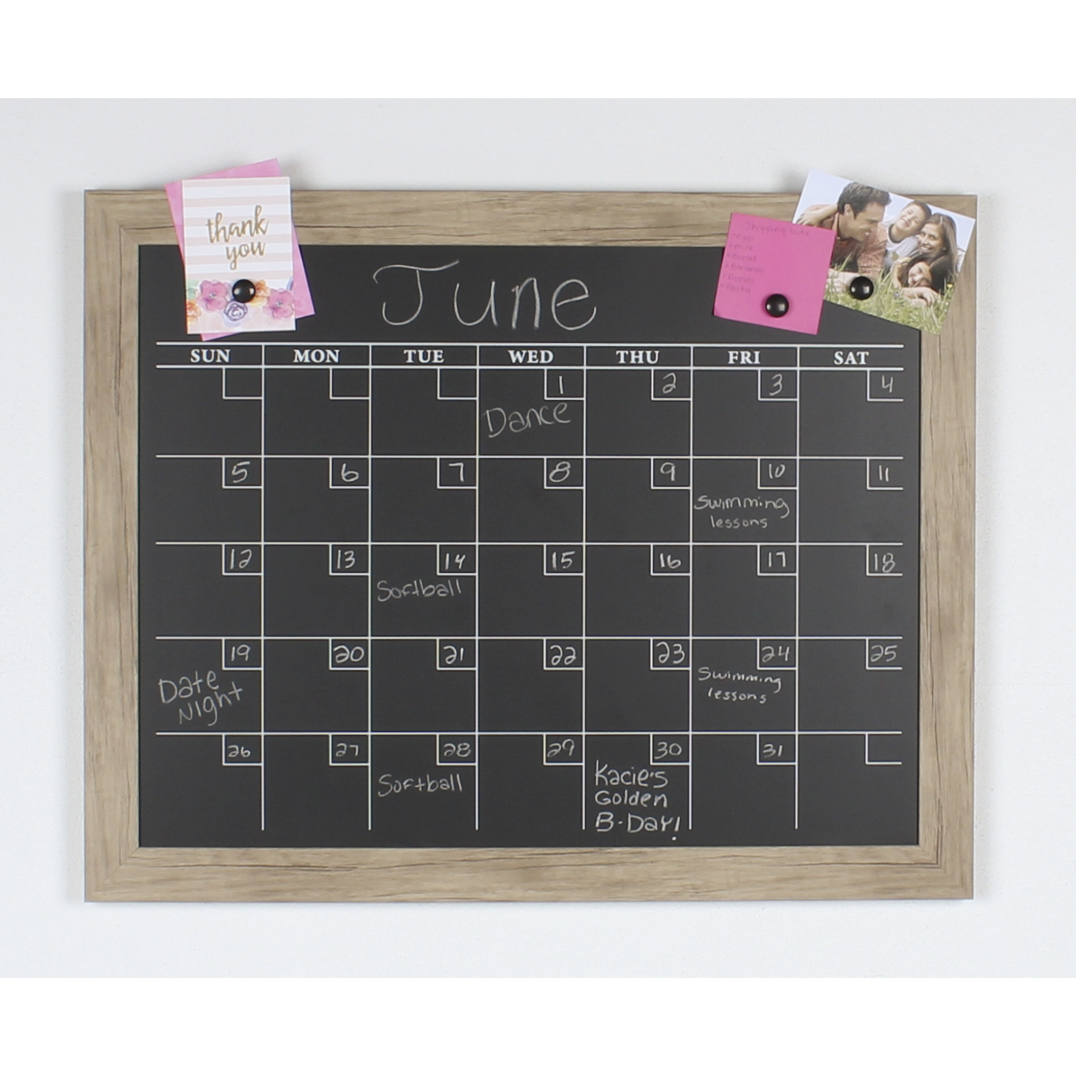 DesignOvation Beatrice Framed Magnetic Chalkboard Monthly Calendar - On  Sale - Bed Bath & Beyond - 12263910