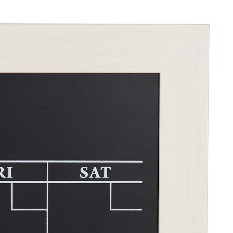 DesignOvation Beatrice Framed Magnetic Chalkboard Monthly Calendar