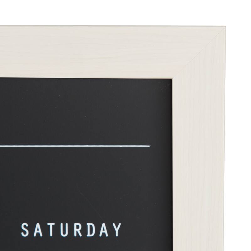 DesignOvation Beatrice Framed Magnetic Chalkboard Monthly Calendar