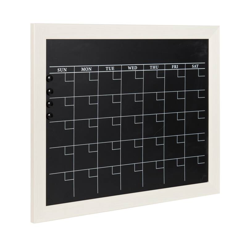 DesignOvation Beatrice Framed Magnetic Chalkboard Monthly Calendar