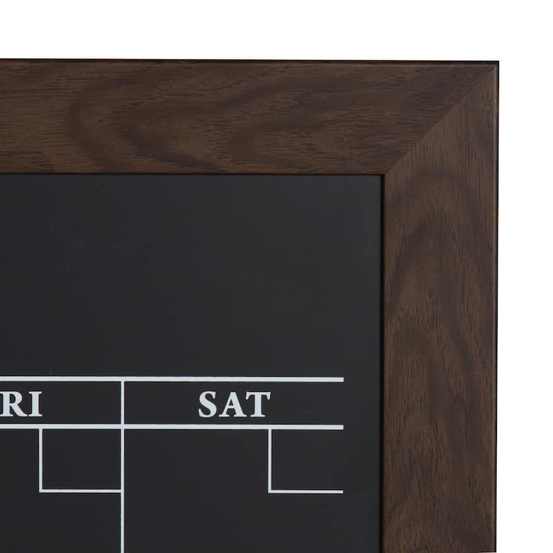 DesignOvation Beatrice Framed Magnetic Chalkboard Monthly Calendar