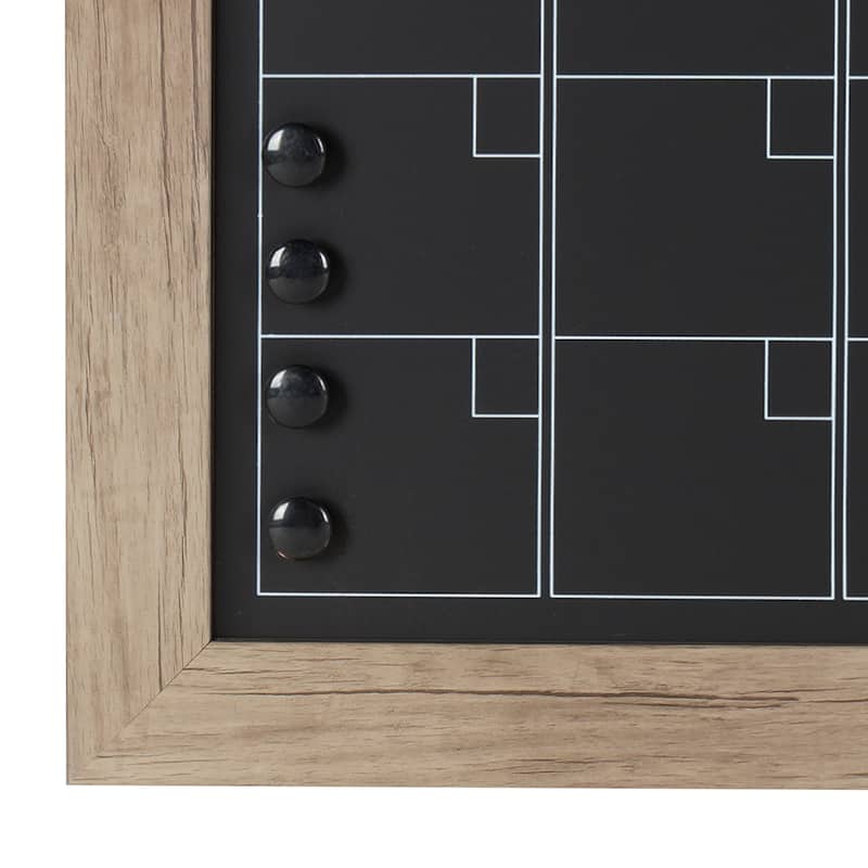 DesignOvation Beatrice Framed Magnetic Chalkboard Monthly Calendar