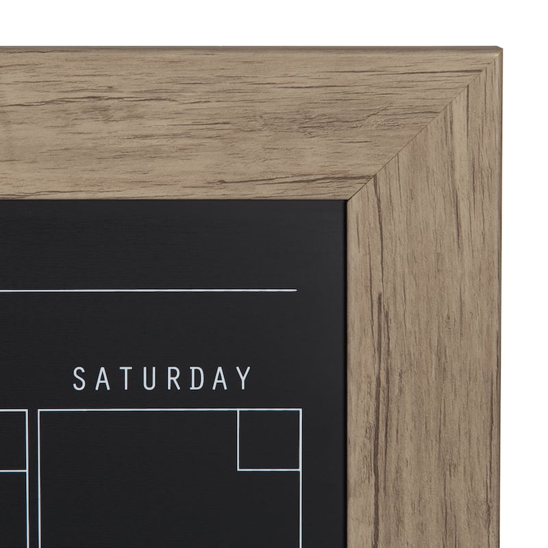 DesignOvation Beatrice Framed Magnetic Chalkboard Monthly Calendar