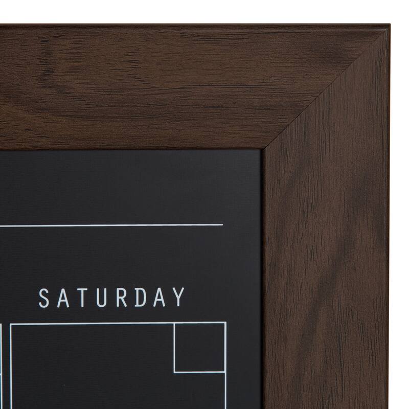 DesignOvation Beatrice Framed Magnetic Chalkboard Monthly Calendar