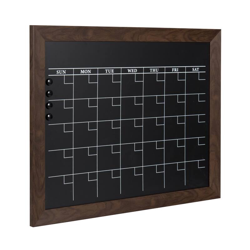 DesignOvation Beatrice Framed Magnetic Chalkboard Monthly Calendar