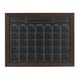 preview thumbnail 8 of 50, DesignOvation Beatrice Framed Magnetic Chalkboard Monthly Calendar 29x23 - Walnut Brown