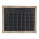 preview thumbnail 3 of 50, DesignOvation Beatrice Framed Magnetic Chalkboard Monthly Calendar 29x23 - Rustic Brown