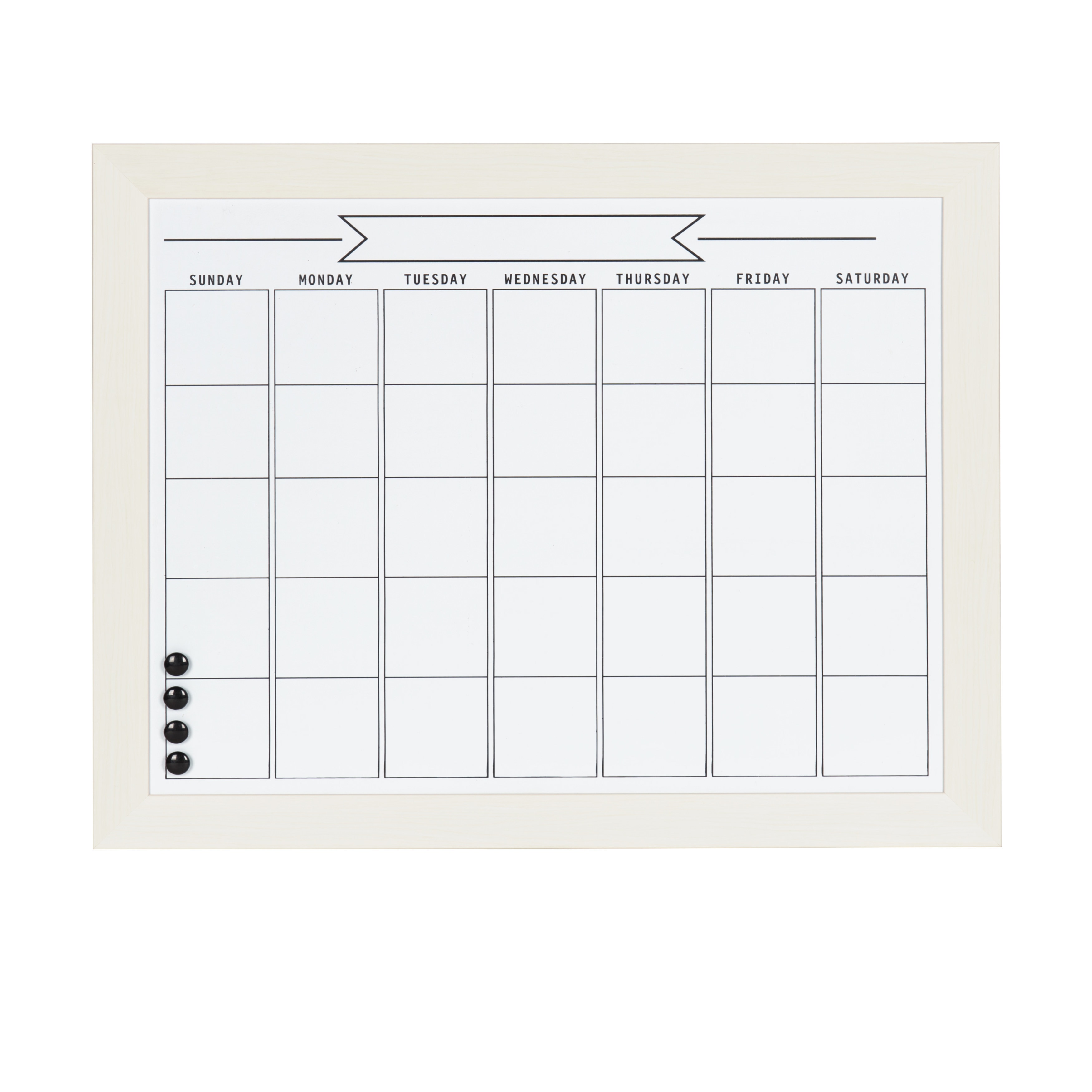 DesignOvation Beatrice Framed Magnetic Dry Erase Monthly Calendar 