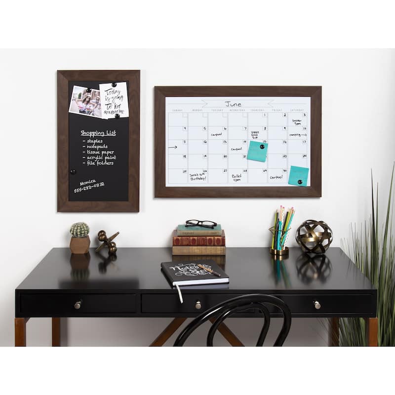 DesignOvation Beatrice Framed Magnetic Dry Erase Monthly Calendar