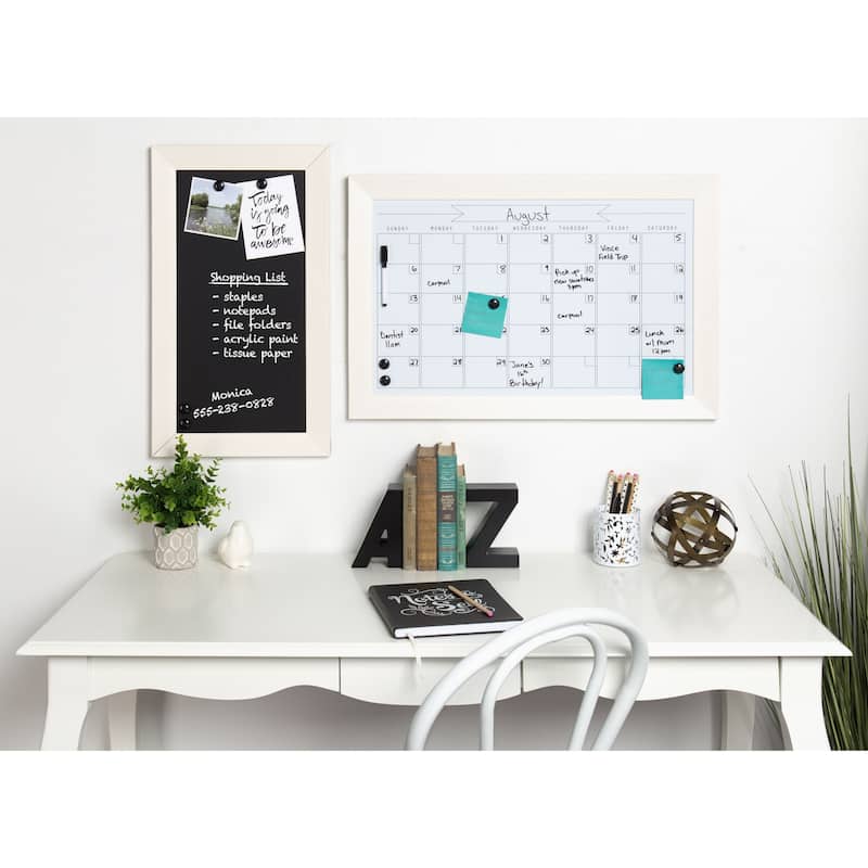 DesignOvation Beatrice Framed Magnetic Dry Erase Monthly Calendar