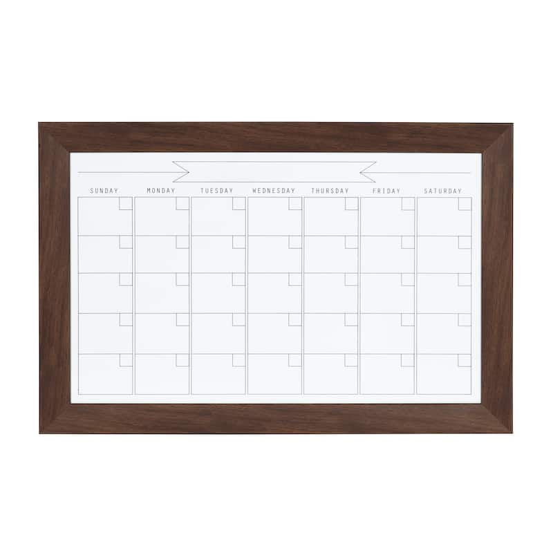 DesignOvation Beatrice Framed Magnetic Dry Erase Monthly Calendar