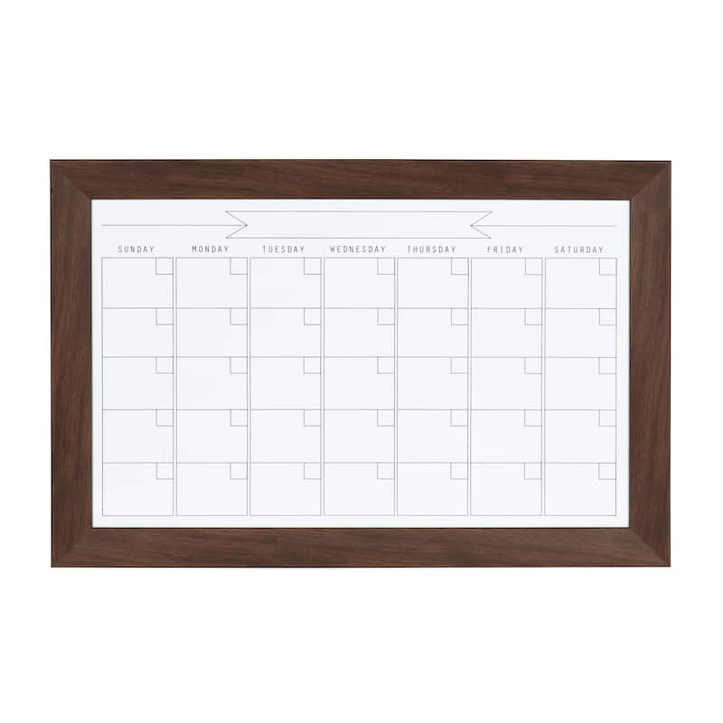 DesignOvation Beatrice Framed Magnetic Dry Erase Monthly Calendar