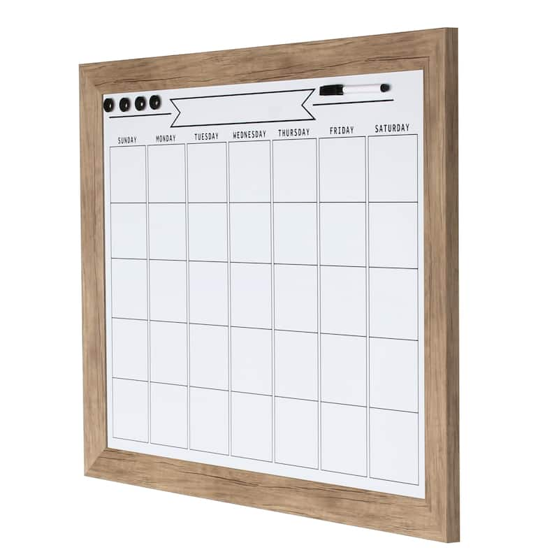 DesignOvation Beatrice Framed Magnetic Dry Erase Monthly Calendar